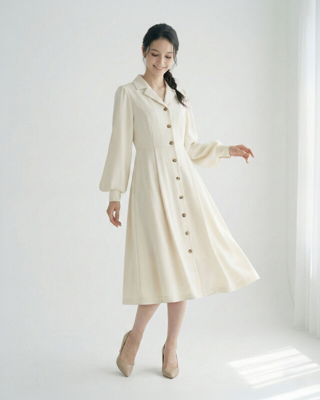 アイボリー着用