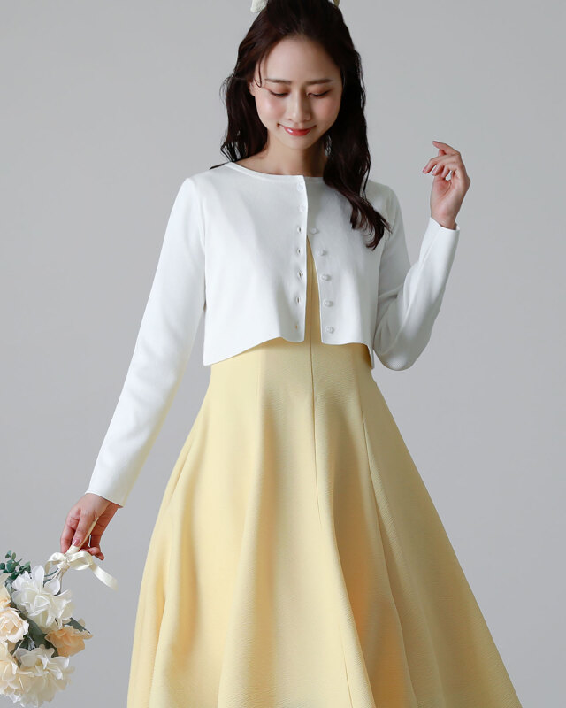 きれいめショート丈カーディガン