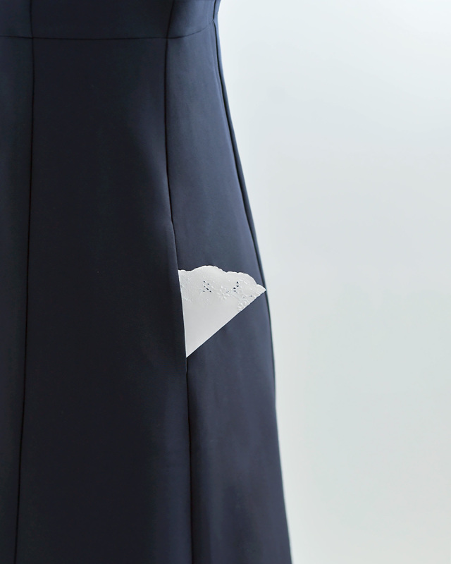 キレイ ワンピ グレース】お色展開：ネイビー,ブラック ／ サイズ展開