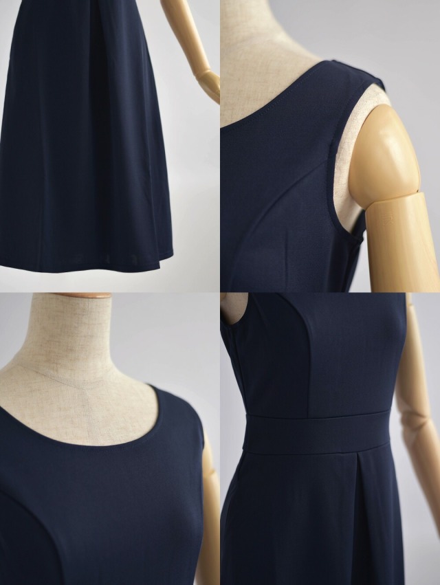 卒園式・入学式・結婚式など特別な日にも映える上品ワンピースのアップ画像