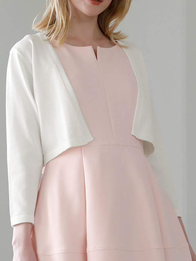 きれいめショート丈カーディガン