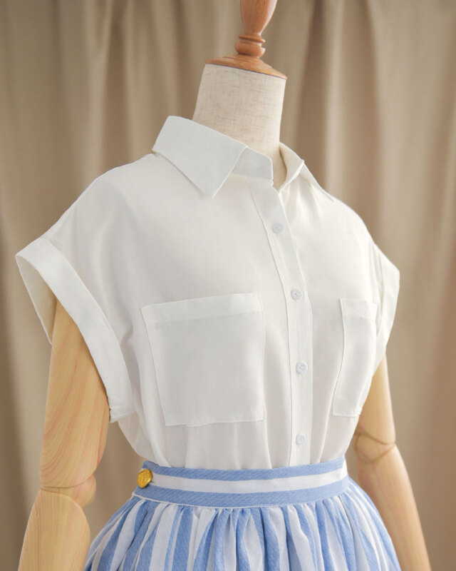 セットアップ ［ サマー アクトレス ］】お色展開：ホワイト,ブルー