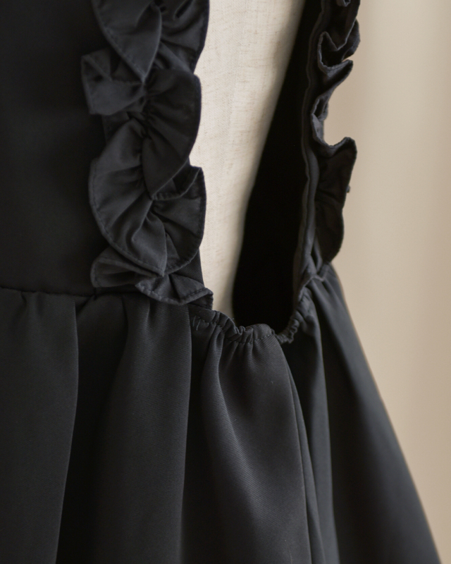 バルーンstyle チュニック】s040 お色展開：ブラック ／ サイズ展開  