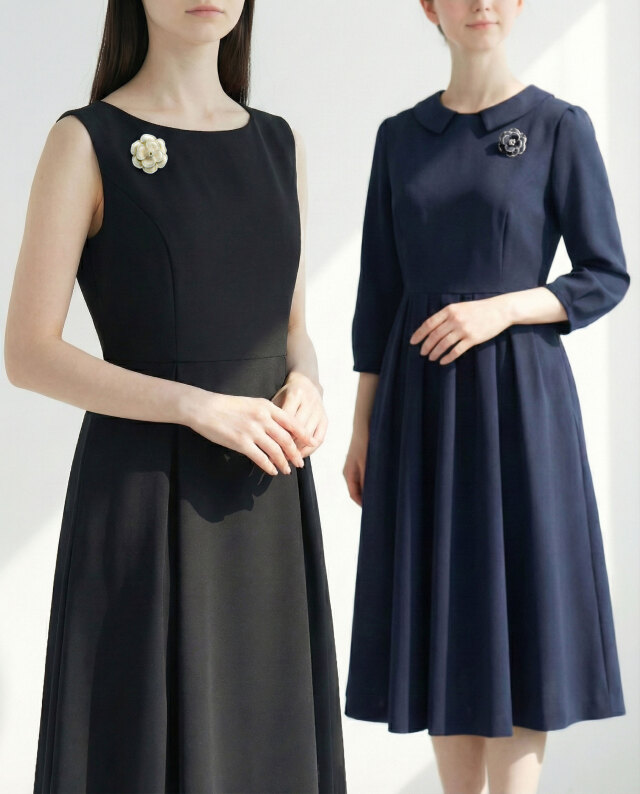 セレモニー対応のカメリアパールブローチ、装いを格上げ