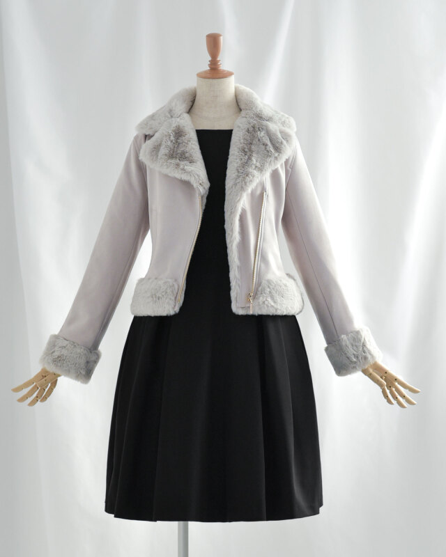 ジャケット ［ ウインターフェアリー ］】 お色展開：グレー,ピンク