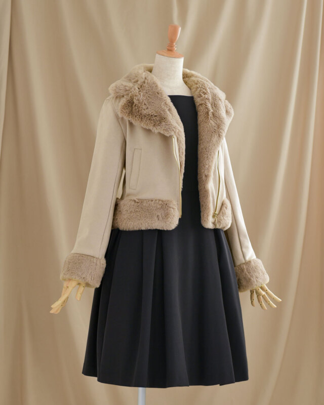 ジャケット ［ ウインターフェアリー ］】 お色展開：グレー,ベージュ  