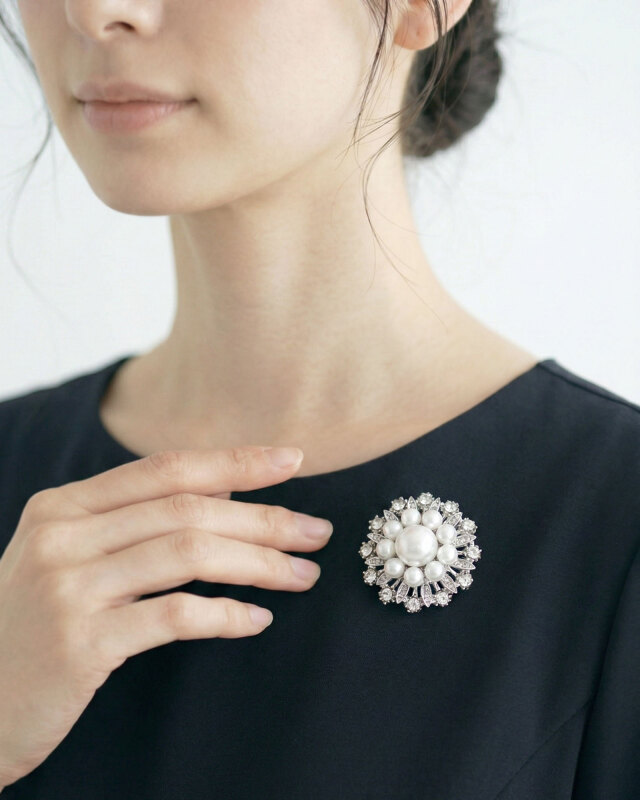 レジーナ【神戸ワンピース専門店】ブローチエクラタント