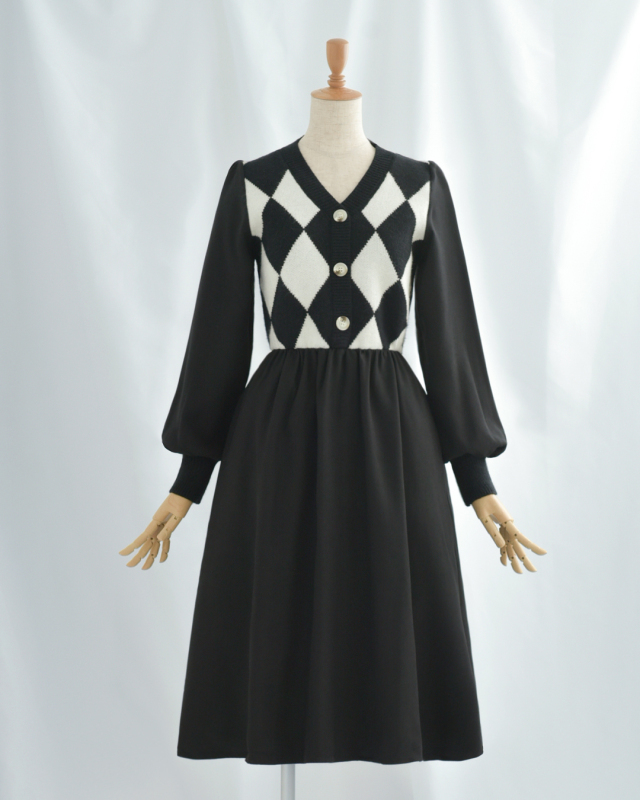 ⭐︎メープル⭐︎【美品】EPOCA フレアワンピース フレア ワンピース ミミ】s059 お色展開：ブラック ／ サイズ展開