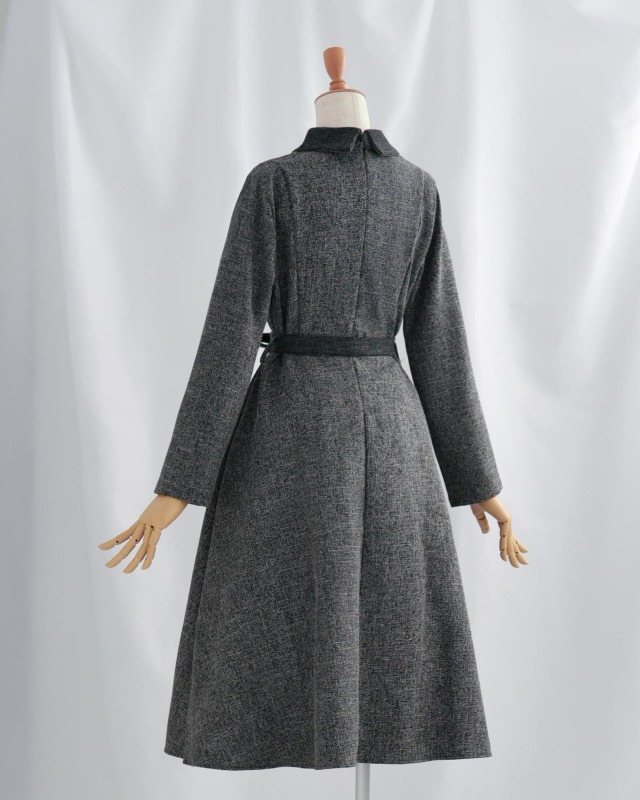 リル フレア ワンピース】s061 お色展開：ブラック ／ サイズ展開