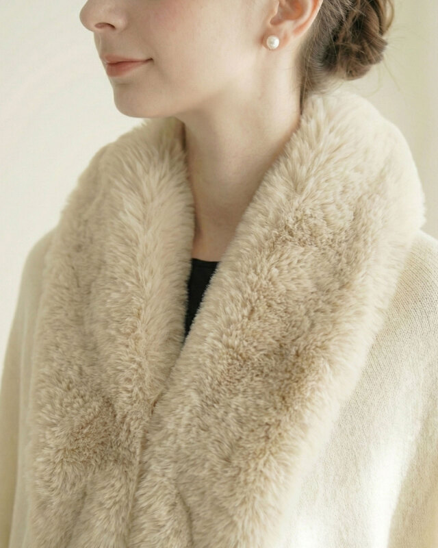 エコファーの胸元アップ画像