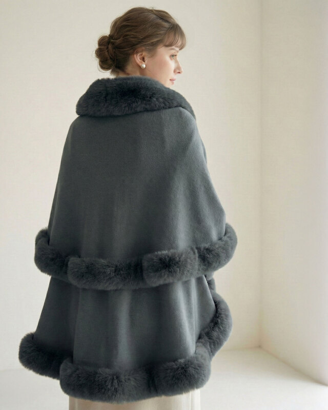 レジーナ【神戸ワンピース専門店】エコファーケープ