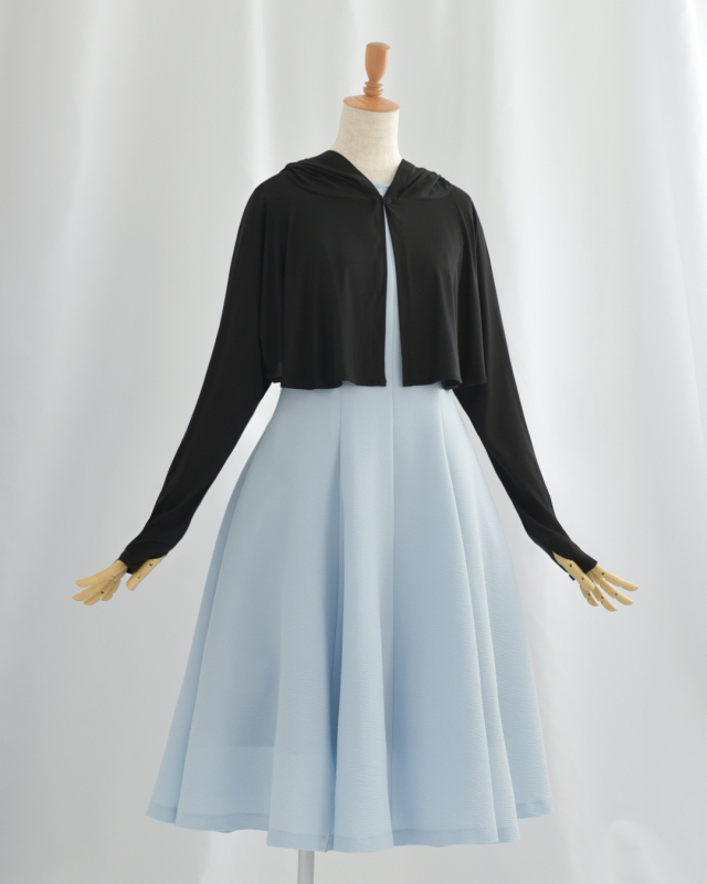 UV フーディ ボレロ】お色展開：ブラック ／ サイズ展開：Free