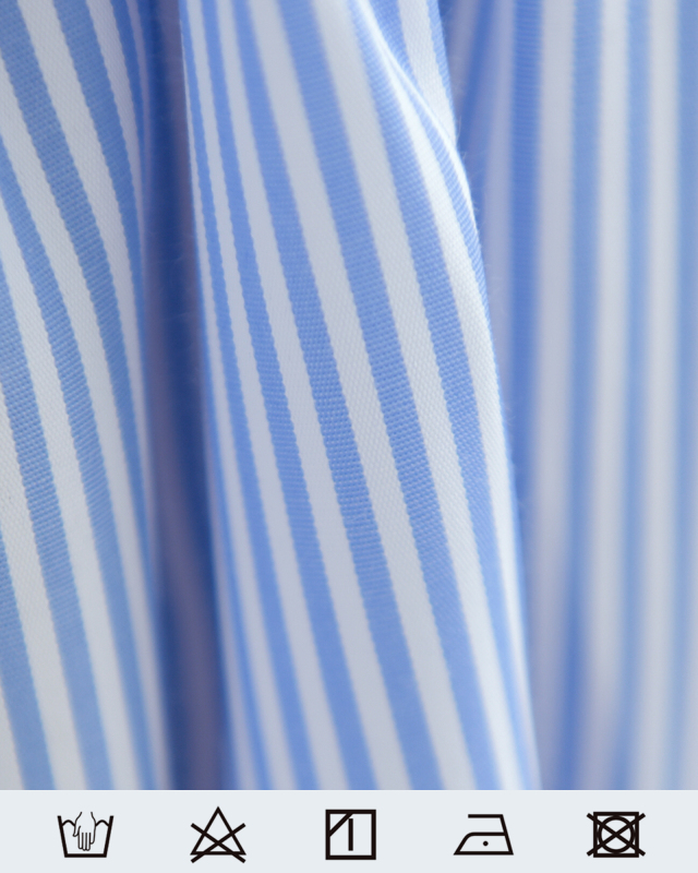 肌触りがなめらかで通気性に優れたストライプ生地