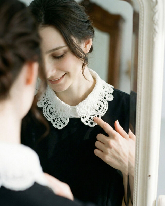 レジーナ【神戸ワンピース専門店】エレガンス インナー カラー ［レース］