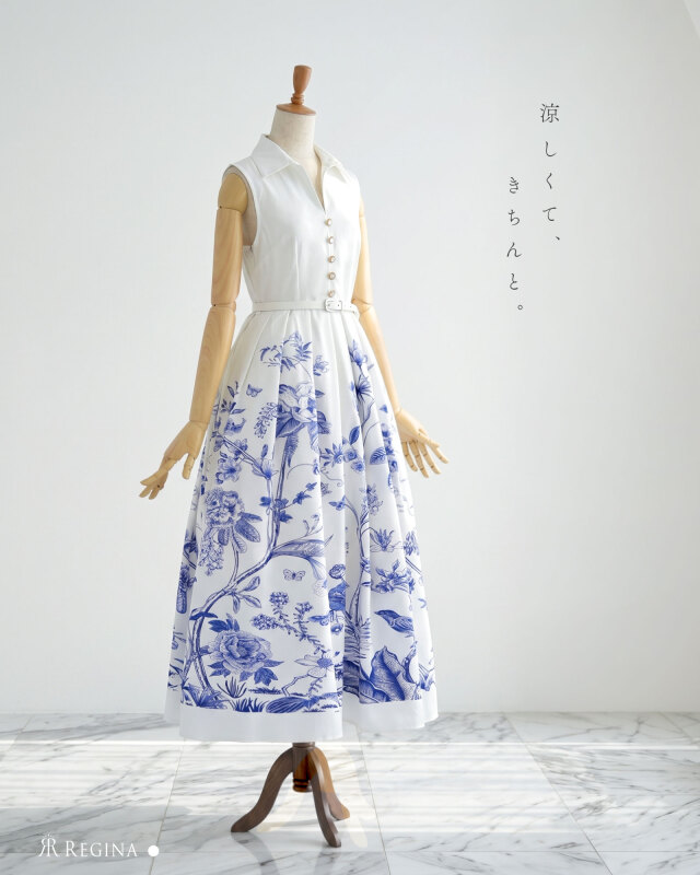レジーナ【神戸ワンピース専門店】 ロング ワンピース クレール