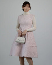 デニム ワンピース ラフィネ】03-a24 お色展開：ブルー ／ サイズ展開