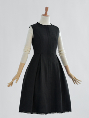 デニム ワンピース ラフィネ】03-a24 お色展開：ブルー ／ サイズ展開