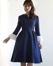 ブローチ レディ リボン】s035 お色展開：ゴールド ／ サイズ展開