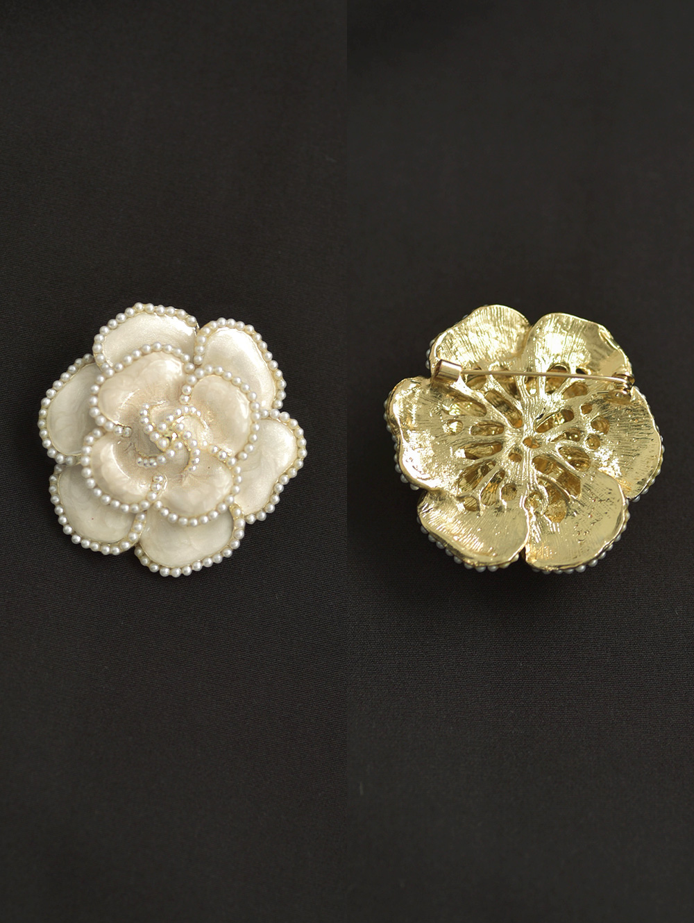 春 夏 秋 冬 ブローチ 入学式 卒業式 入園式 卒園式 上品 ビジュー パール ピン 結婚式 30代 40代