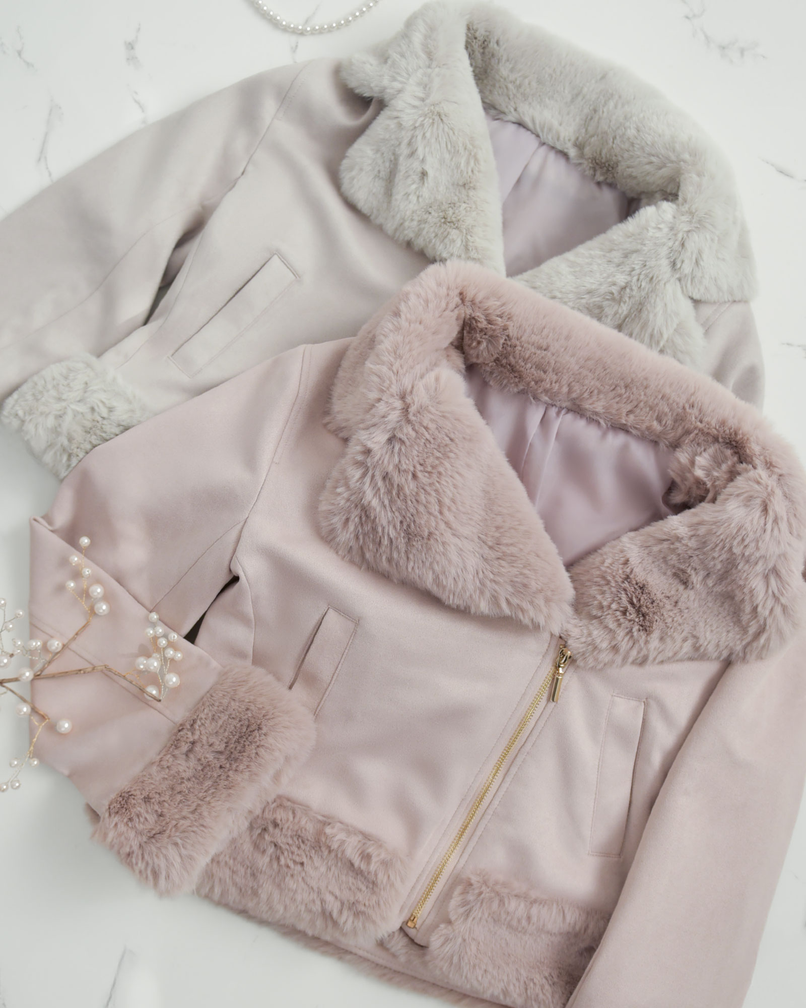 しっとり高級感のある上質ファージャケット Winter Fairy｜レジーナ【神戸ワンピース専門店】