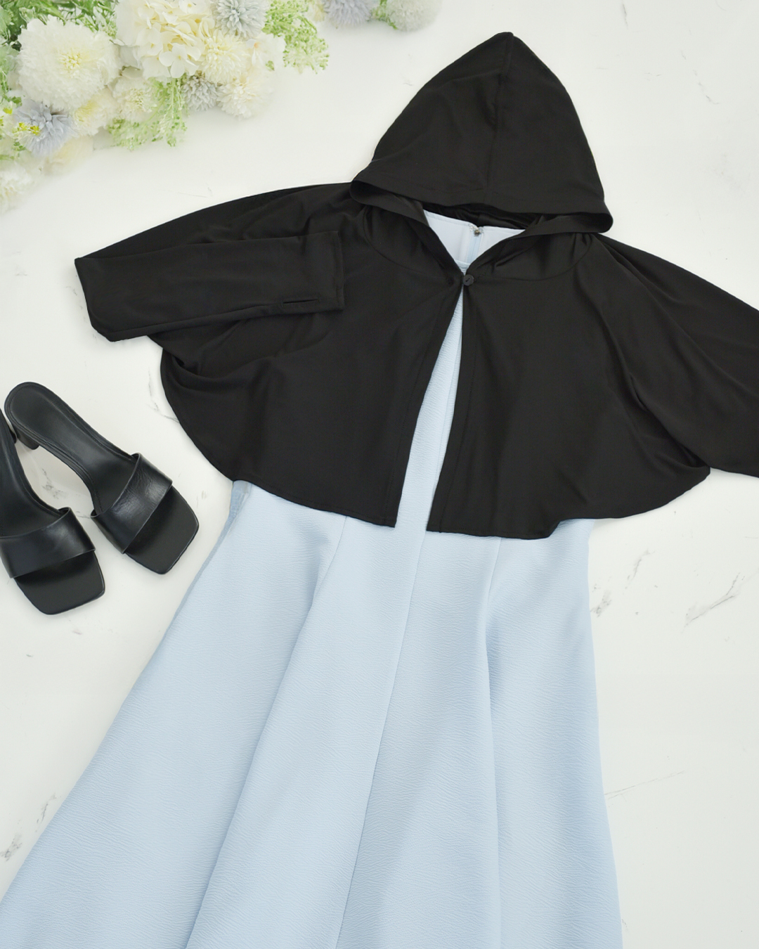 UV フーディ ボレロ】お色展開：ブラック ／ サイズ展開：Free