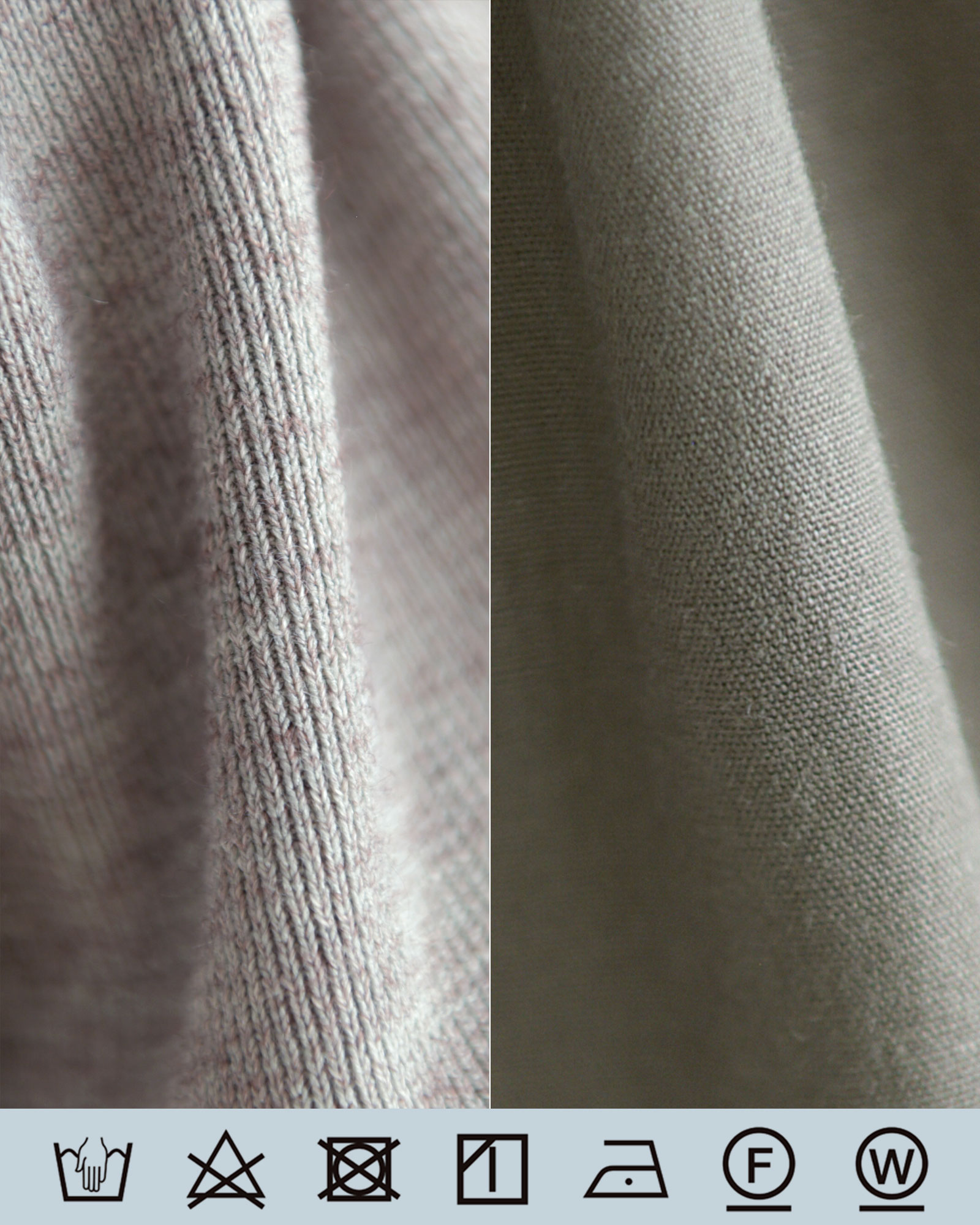 上質ニットとコットンスカートを贅沢に仕立てた大人のドッキングワンピース