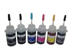 キャノン プリンター インク BK増量 BCI-19BK BCI-19CLR 用 詰め替えインク 5色セット（各15ml）