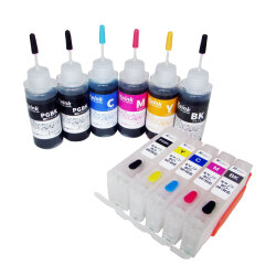 キャノン BCI- 380 / 381 用 詰め替え カートリッジ5色セット