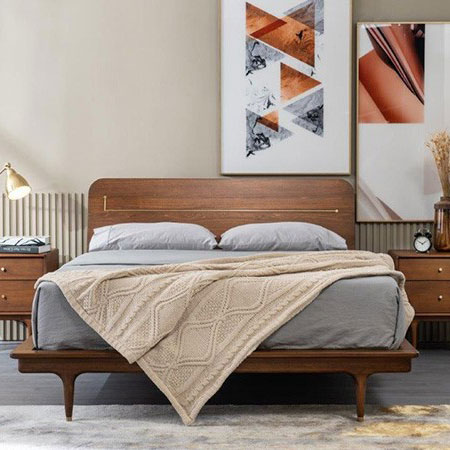 JULIE COPPER DOUBLE BED FRAME