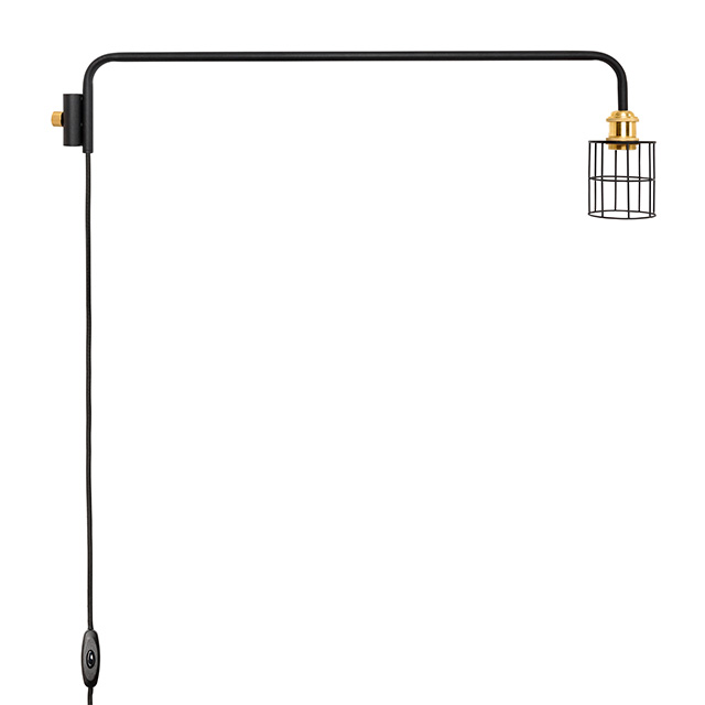 DRAW A LINE Lamp Arm L + Wire Shade SET ブラック