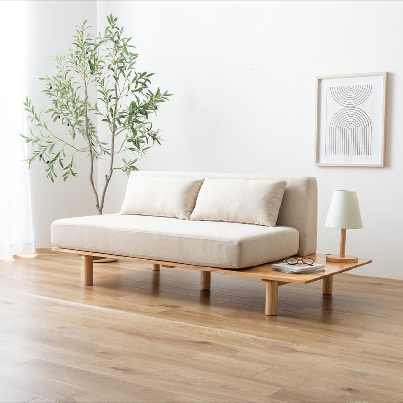 【幅150cm】Monica 2人掛けサイドテーブル付きソファ