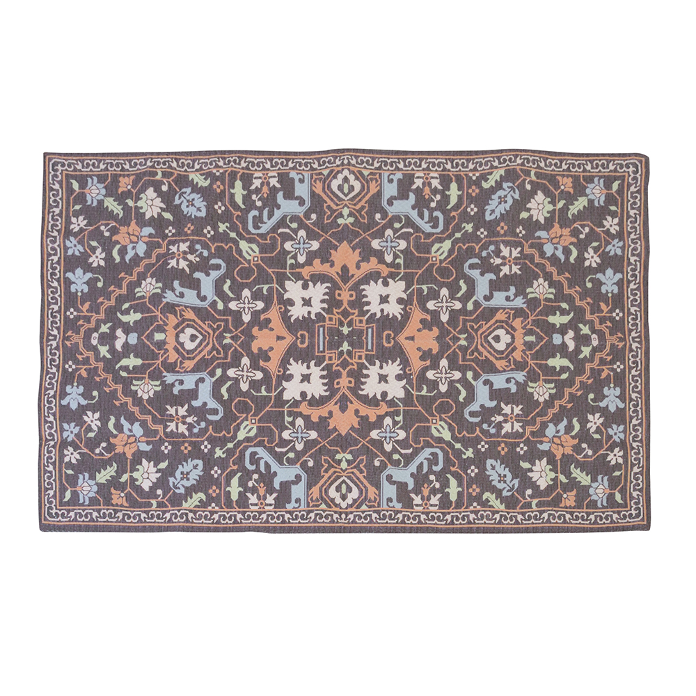 ラグ アンティーク調 ブラウン