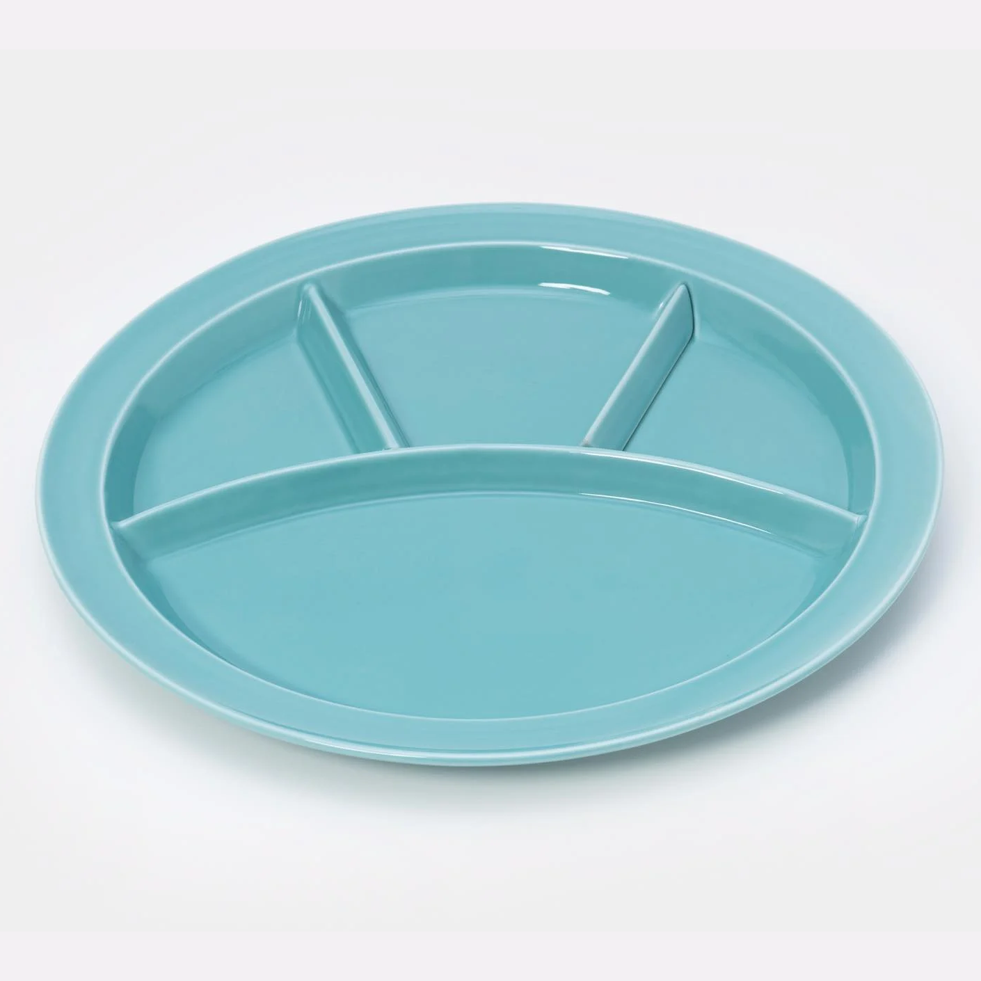 仕切りが取れるカレー皿 Blue