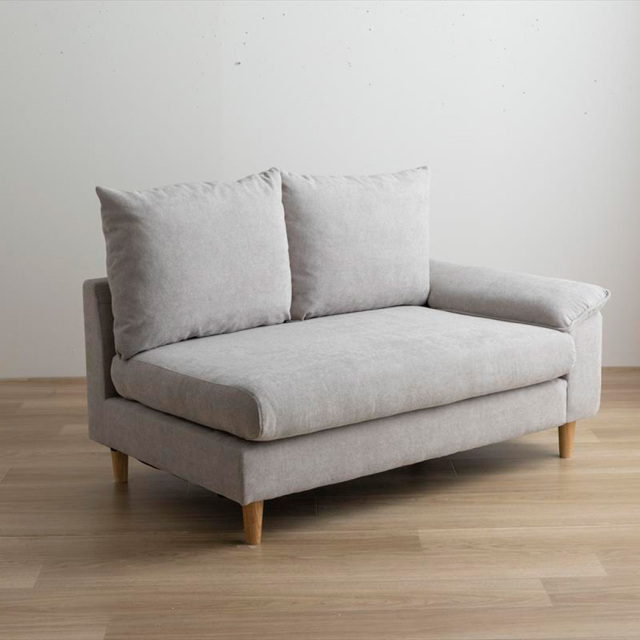 2点セット】Mellow オットマン付き2人掛けカウチソファ