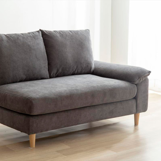 2点セット】Mellow オットマン付き2人掛けカウチソファ