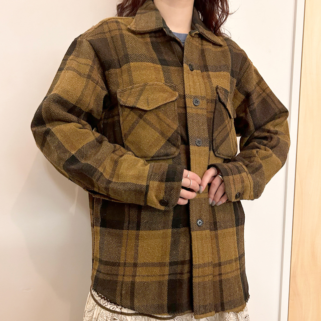 チェック シャツジャケット
