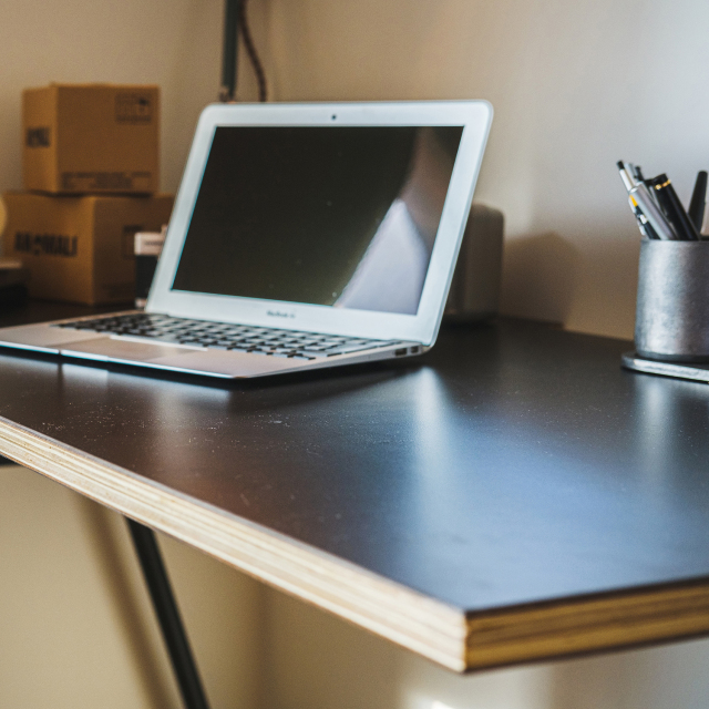 コンパスレッグデスク W1200 ブラック