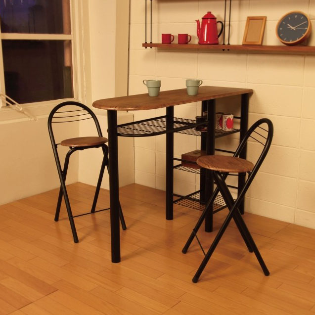 ハイテーブル ダイニング3点セット