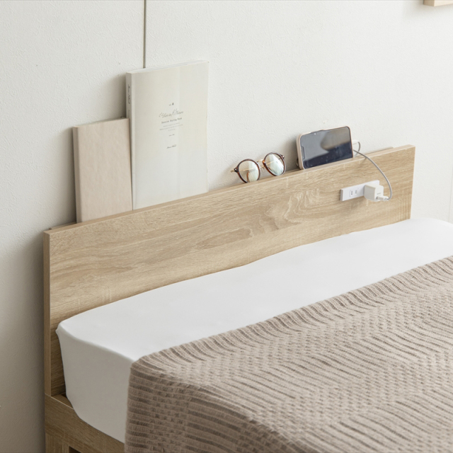 【シングル】Ruhe コンセント付きすのこベッド