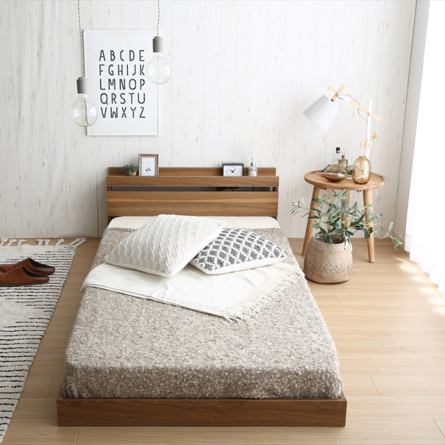 【セミダブル】 Coroa フロアベッド セミダブル】Coroa フロアベッド(マットレス付き)