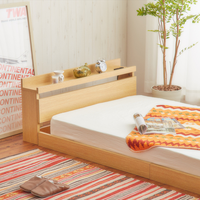 【セミダブル】 Coroa フロアベッド g99040]【セミダブル】Coroa フロアベッド(マットレス付き