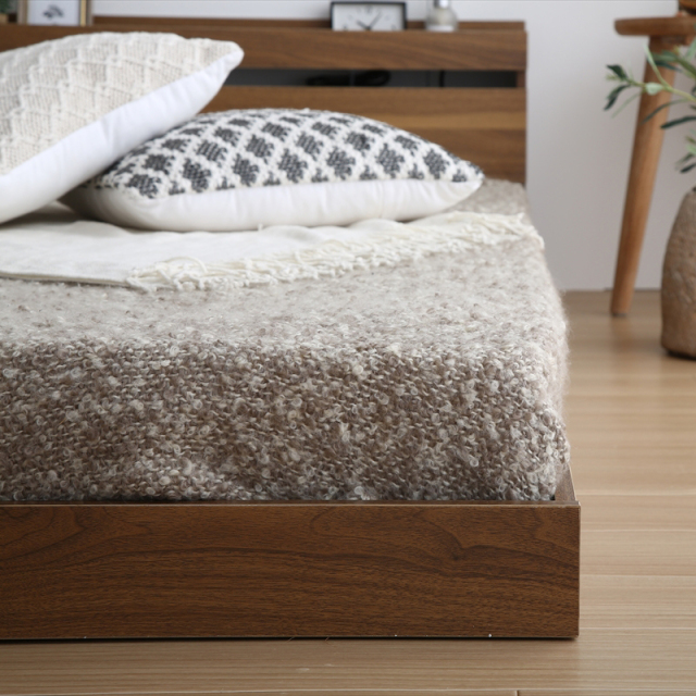 セミダブル】Coroa フロアベッド(マットレス付き)