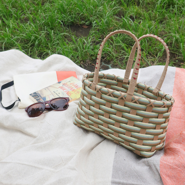 松野屋】クラフトテープバスケット 小