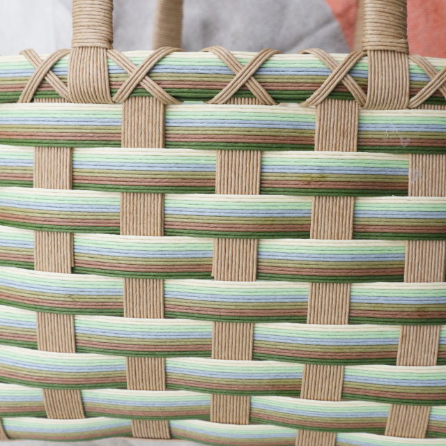 松野屋】クラフトテープバスケット 小