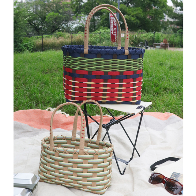 クラフトテープ　バスケット 松野屋】クラフトテープバスケット 大