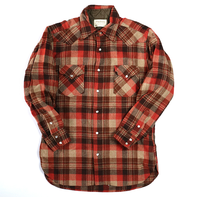PENDLETON　フランネルチェックウェスタンシャツ