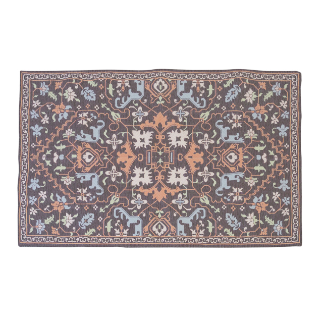 ラグ アンティーク調 ブラウン