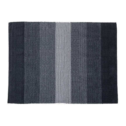 ラグ ストライプ ブラック