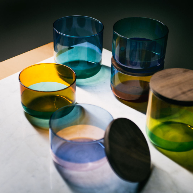   グラスコンテナ　キャニスター　2個セット グラスコンテナ キャニスター 2個セット グラスコンテナ キャニスター