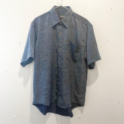 ツィードライクプリントシャツ